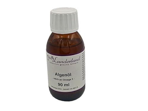 Lunderland Algenöl 90ml mit sehr hohem Anteil an Omega-3-Fettsäuren I Ergänzungsfuttermittel für Hunde und Katzen von Lunderland