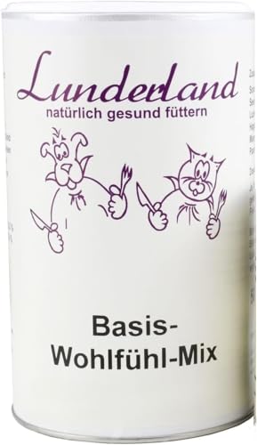 Lunderland Basis-Wohlfühl-Mix | 500 g | Ergänzungsfuttermittel für Hunde und Katzen | Sorgfältig zusammengestellte Mischung aus natürlichen Zutaten zur täglichen Fütterung von Lunderland