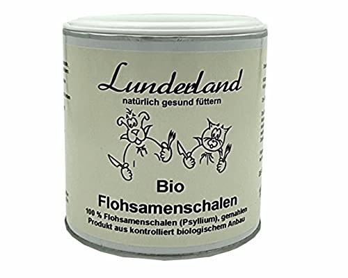 Lunderland Bio Flohsamenschalen 150g, 100% Bio Flohsamenschalen (Psyllium), gemahlen und ohne weitere Zusätze von Lunderland