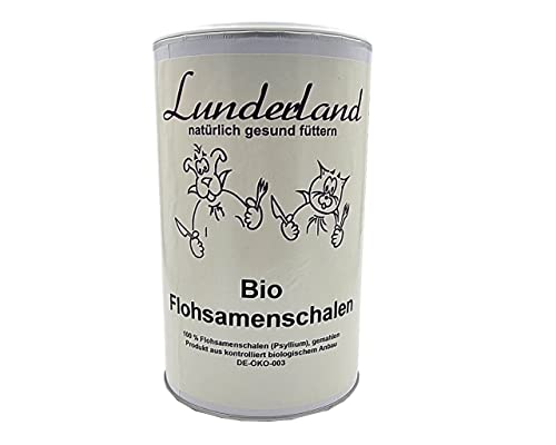 Lunderland Bio Flohsamenschalen 700g, 100% Bio Flohsamenschalen, gemahlen und ohne weitere Zusätze von Lunderland