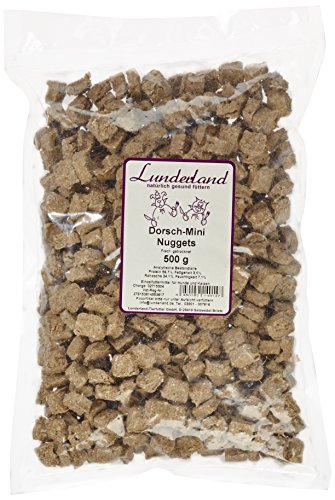 Lunderland Dorsch-Mini-Nuggets für Hunde und Katzen - 500g von Lunderland