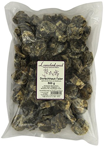 Lunderland - Dorschhaut Taler, 500 g, 1er Pack (1 x 500 g) von Lunderland