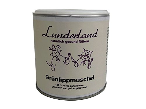 Lunderland Grünlippmuschel für Hunde und Katzen, 1er Pack (1 x 100 g), Fisch von Lunderland