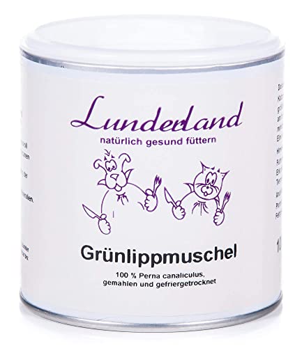 Lunderland Grünlippmuschel für Hunde und Katzen, 1er Pack (1 x 100 g), Fisch von Lunderland