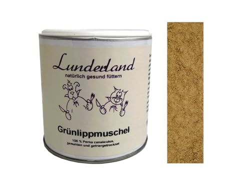 Lunderland Grünlippmuschel für Hunde und Katzen, 1er Pack (1 x 100 g), Fisch von Lunderland