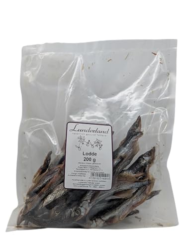 Lunderland Lodde | 200 g | Einzelfuttermittel für Hunde & Katzen aus getrocknetem Fisch | Kann zur Unterstützung Einer artgerechten Ernährung beitragen | Enthält Omega-3 Lunderland Lodde | 200 g | Einzelfuttermittel für Hunde & Katzen aus getrocknetem Fisch | Kann zur Unterstützung Einer artgerechten Ernährung beitragen | Enthält Omega-3 von Lunderland