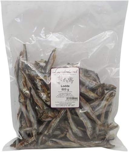 Lunderland Lodde | 500 g | Einzelfuttermittel für Hunde & Katzen aus getrocknetem Fisch | Kann zur Unterstützung Einer artgerechten Ernährung beitragen | Enthält Omega-3 Lunderland Lodde | 500 g | Einzelfuttermittel für Hunde & Katzen aus getrocknetem Fisch | Kann zur Unterstützung Einer artgerechten Ernährung beitragen | Enthält Omega-3 von Lunderland