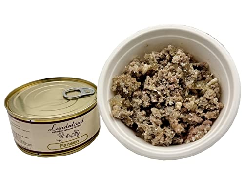 Lunderland Pansen (Rind) 5 x 300g (insg. 1,5kg) Einzelfuttermittel für Hunde und Katzen Nassfutter Hundefutter Katzenfutter von Lunderland