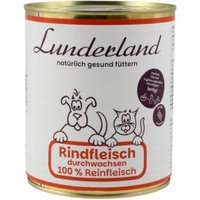 Lunderland Reinfleisch-Dose Rindfleisch durchwachsen 6x800 g von Lunderland