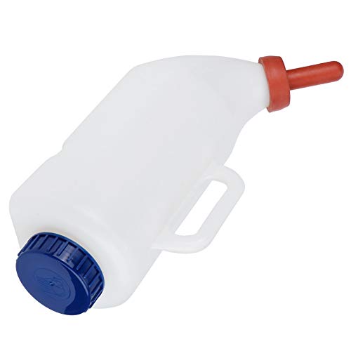 4L Kalb-Still Flasche, Lamm Milch Flasche Kalb Ziegenmilch-Futter Flasche mit Griff Vieh Bedarf, Abnehmbare Nippel Fütterung Ausrüstung Vieh Zubehör von Luocute