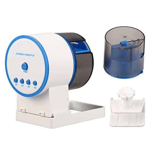 Automatischer Fischfutterspender für Aquarien, Batteriebetriebener Timing Intellect Fischfutterspender mit Verstellbarem Futtertank, 210 Ml Großer Automatischer Futterspender für Automatischer Fischfutterspender für Aquarien, Batteriebetriebener Timing Intellect Fischfutterspender mit Verstellbarem Futtertank, 210 Ml Großer Automatischer Futterspender für von Luocute