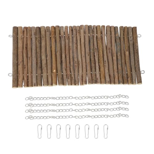 Holz Chinchilla Swing Toy, Hamster Swing Toy Sorgt für Sicherheit und Spaß für Kleine Haustiere, Robuste und Langlebige Kaninchen Meerschweinchen -Schweinchen -Swing -Spielzeug von Luocute