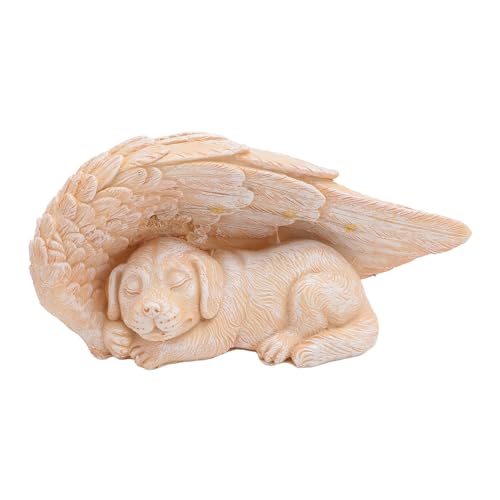 Hunde-Gedenkstatue, Hunde-Gedenkstatue, für Immer Mein Schutzengel, Garten mit Flügeln, Dekorative LED-Lichter, Haustier-Gedenkstein, Wetterfest, Langlebig, Hunde-Gedenkstatue, Hunde-Gedenkstatue, für Immer Mein Schutzengel, Garten mit Flügeln, Dekorative LED-Lichter, Haustier-Gedenkstein, Wetterfest, Langlebig, von Luocute