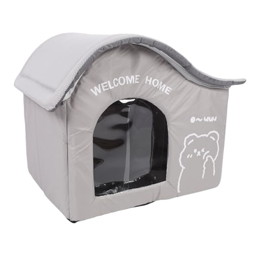 Hundehaus Im Freien Im Innenhause Hundehaus Welpe Unterkunft, Wasserfestgänner Easy Assembly Robust, Haustierkühlhaus Verbessert Komfort Wetterfestes Oxford -Stoff -Hundekühlhaus von Luocute