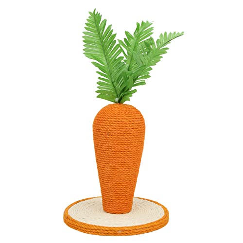Kratzbaum für Katzen, 24,9 X 24,9 cm, Süßer Karotten-Kratzbaum, Katzenkratzbaum für Katzen Im Innenbereich, Kätzchen, Karotten-Sisal, Vertikaler Karotten-Katzen-Kletterrahmen für Kratzbaum für Katzen, 24,9 X 24,9 cm, Süßer Karotten-Kratzbaum, Katzenkratzbaum für Katzen Im Innenbereich, Kätzchen, Karotten-Sisal, Vertikaler Karotten-Katzen-Kletterrahmen für von Luocute