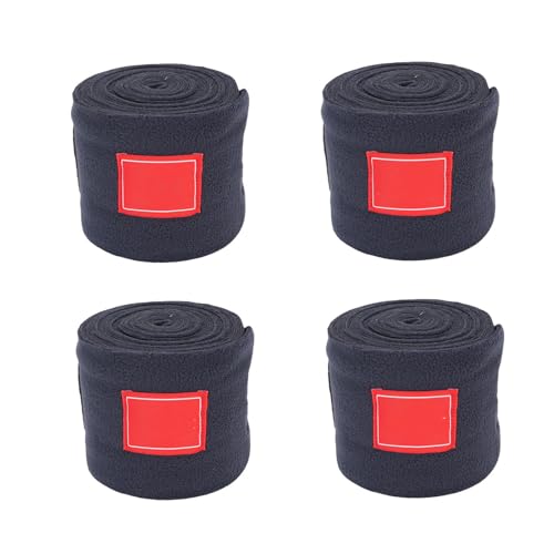 Luocute 4PCS -Pferdebein Wraps, 9,8 Fuß Weiches Fleece -Schutzrand für Pferdeversorgungen für Pferdeversorgungen (Purpurblau) von Luocute