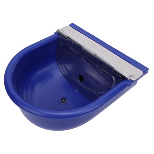 Luocute Automatischer Viehtränke, Tiertrinkwassernapf, Edelstahltränke, Viehtränkespender Heimtierbedarf, für Rinder, Pferde, Schafe, Kühe, Ziegen, Schweine, Hunde (Dunkelblau) von Luocute