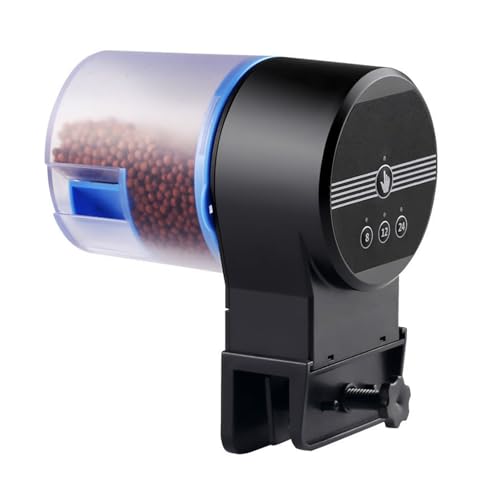 Luocute Der Automatische Spender von Fischfutterautomaten für Aquarium, Intelligentes Timing, Genaue Messung, Stumme Technologie, Einfache Installation, Geeignet für Alle Arten von Luocute Der Automatische Spender von Fischfutterautomaten für Aquarium, Intelligentes Timing, Genaue Messung, Stumme Technologie, Einfache Installation, Geeignet für Alle Arten von von Luocute
