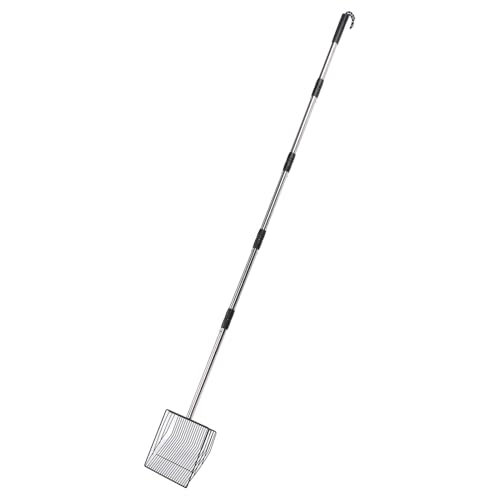 Luocute Haustierstreu Schaufel Verlängerter Griff Griff Schaufel Edelstahl Heavy Dut Hähnchenschaufel, Ergonomisches Design, Nicht -Stick, mit Einem Einziehbaren Griff für Viehbetriebe Luocute Haustierstreu Schaufel Verlängerter Griff Griff Schaufel Edelstahl Heavy Dut Hähnchenschaufel, Ergonomisches Design, Nicht -Stick, mit Einem Einziehbaren Griff für Viehbetriebe von Luocute