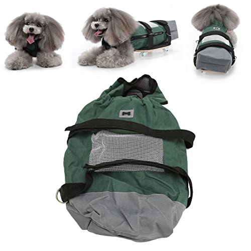 Luocute Hund Rollstuhl für Hintere Beine, Atmungsaktive Brustglieder Schutz Hinter Beinen Pet Zibstack Scooter für Gelähmte Haustiere (geeignet 6,5–9 Kg/14,3-19.8lb) von Luocute