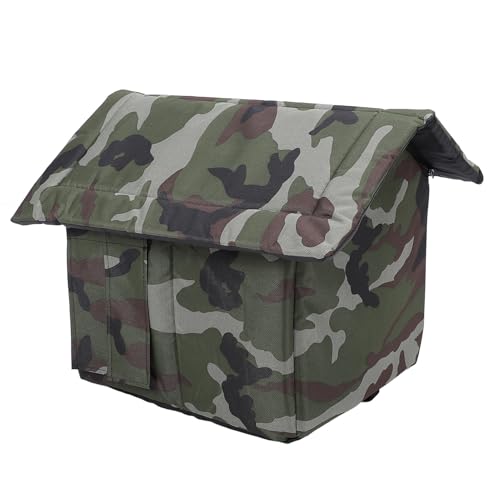 Luocute Katzen Haus Im Freien Wetterfest, Faltbar Katzen Haus überdachte Höhlen Betten & Versteck Zelt Outdoor-Tierheim für Winter (XL) von Luocute