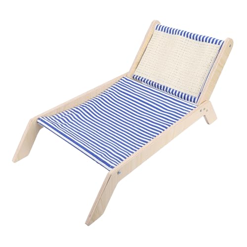 Luocute Katzenbett, 22,83 X 10,24 X 12,40 Zoll, Großes, Atmungsaktives Katzenbett, Katzenhängematte aus Holz mit Kratzbrett für den Außenbereich, Erhöhte Haustiermöbel für Kätzchen, Luocute Katzenbett, 22,83 X 10,24 X 12,40 Zoll, Großes, Atmungsaktives Katzenbett, Katzenhängematte aus Holz mit Kratzbrett für den Außenbereich, Erhöhte Haustiermöbel für Kätzchen, von Luocute