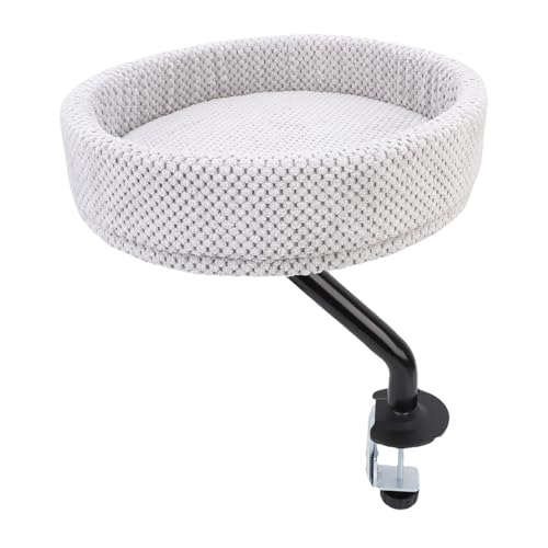 Luocute Katzenschreibtischbett, Katzenhängematte für Home Office, 15.16x15.16x3.74in 360 ° Rotierendes Regal Bequemes Weiches Haustiernester Bett, Einzigartige Kätzchenmöbel -Anhaftung Luocute Katzenschreibtischbett, Katzenhängematte für Home Office, 15.16x15.16x3.74in 360 ° Rotierendes Regal Bequemes Weiches Haustiernester Bett, Einzigartige Kätzchenmöbel -Anhaftung von Luocute