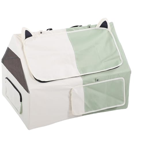 Luocute Katzenzeltkiste, Bequemes Oxford -Stoff Rechteckig Tragbares, Geschlossenes Haustierplaypen, Geeignet für Schwangere Katze (78,5 X 58,5 X 57 cm) von Luocute