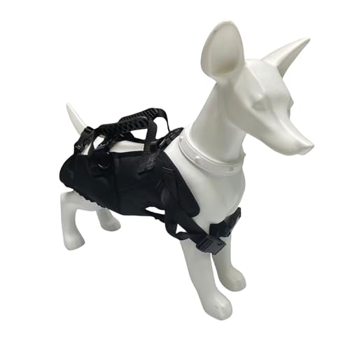 Luocute Pet Rucksack Schlinge für Hunde Atmungsaktives Mesh Hunde Hinterbein Stützgurte für Reisen Wanderradfahren Outdoor Outdoor (M) von Luocute
