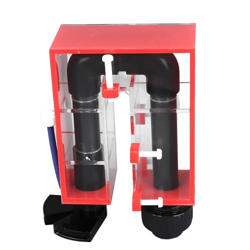 Luocute Wassertanks Überlaufbox, Acrylmaterialwandmontage -Zirkulationswasserpumpen Rückkehrkasten, Geeignet für Aquariumtanks (Black) von Luocute