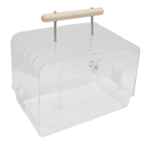 Tragbarer Hamster -Reisekäfig, Clear Acryl Small Animal Carry Case, Leichtgewicht von Luocute