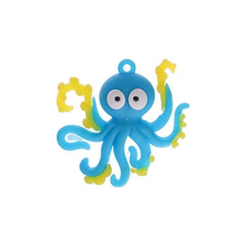 Luojuny Aquarium-Ornament, lichtechte Farbe, Dekoration mit schwimmenden Kugeln, Oktopus, Aquarium-Dekoration, Zubehör für Unterwasser, Blau von Luojuny