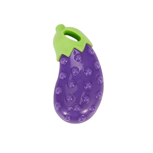 Luojuny Auberginenförmiges Hunde-Zahnspielzeug, Zahnreinigung, Zahnreinigung, niedlich, Mais, Karotte, Aubergine, beißfest, Kauen, weiches Gemüse für Übungstraining, interaktive Auberginen Luojuny Auberginenförmiges Hunde-Zahnspielzeug, Zahnreinigung, Zahnreinigung, niedlich, Mais, Karotte, Aubergine, beißfest, Kauen, weiches Gemüse für Übungstraining, interaktive Auberginen von Luojuny