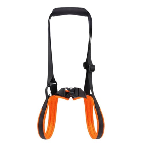 Luojuny Easy Buckle Hunde-Gurt, verstellbare Schlinge, weich gepolstert, atmungsaktiv, Haustierbein für ältere verletzte, arthritische Hunde, bequeme Rehabilitation, Orange, Größe XL von Luojuny