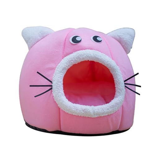 Luojuny Halbgeschlossenes Haustiernest, Haustiernest, Cartoon-Form, Hundehütte, Versteck weich, warm, bequem, halbgeschlossen, für Katzen, Hunde, Haustierbedarf, großer Raum, Haustierhaus, Rosa, XL Luojuny Halbgeschlossenes Haustiernest, Haustiernest, Cartoon-Form, Hundehütte, Versteck weich, warm, bequem, halbgeschlossen, für Katzen, Hunde, Haustierbedarf, großer Raum, Haustierhaus, Rosa, XL von Luojuny