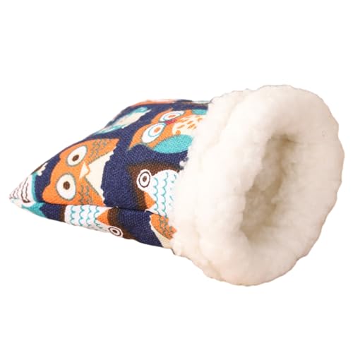 Luojuny Hamsterhaus, weiches Haustier-Nest, Cartoon-Design, bequem, Plüsch, Meerschweinchen-Schlafsack, Blau, Größe S Luojuny Hamsterhaus, weiches Haustier-Nest, Cartoon-Design, bequem, Plüsch, Meerschweinchen-Schlafsack, Blau, Größe S von Luojuny