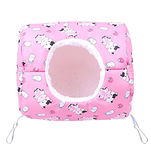 Luojuny Hamsternest mit Schnalle Schlafraum Dinosaurier Wärmespeicherung Meerschweinchennest Haustierkäfig Rosa Luojuny Hamsternest mit Schnalle Schlafraum Dinosaurier Wärmespeicherung Meerschweinchennest Haustierkäfig Rosa von Luojuny