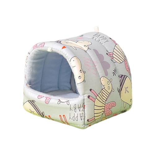 Luojuny Haustierbett für Herbst und Winter, kleines Haustiernest, langlebig, bequem, großer Raum, halbgeschlossenes Meerschweinchen-Hausbett, Haustierbedarf, Haustierbett mit stabiler Form, Blau, XL Luojuny Haustierbett für Herbst und Winter, kleines Haustiernest, langlebig, bequem, großer Raum, halbgeschlossenes Meerschweinchen-Hausbett, Haustierbedarf, Haustierbett mit stabiler Form, Blau, XL von Luojuny