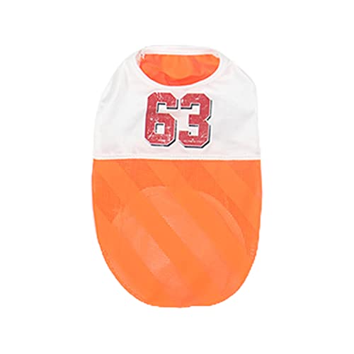 Luojuny Haustierweste, Patchwork-Farbe, atmungsaktiv, für kleine Welpen, ärmelloses T-Shirt, Haustierzubehör, Orange, Größe M Luojuny Haustierweste, Patchwork-Farbe, atmungsaktiv, für kleine Welpen, ärmelloses T-Shirt, Haustierzubehör, Orange, Größe M von Luojuny