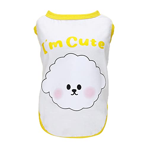 Luojuny Hunde-Shirt, Rundhalsausschnitt, dekorativ, atmungsaktiv, Cartoon-Hasenmuster, Sommerkleidung, Haustierbedarf, kleiner Hund, Größe L Luojuny Hunde-Shirt, Rundhalsausschnitt, dekorativ, atmungsaktiv, Cartoon-Hasenmuster, Sommerkleidung, Haustierbedarf, kleiner Hund, Größe L von Luojuny