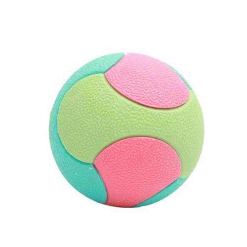 Luojuny Hundeballspielzeug zur Linderung von Langeweile, Spielzeit, interaktive Zahnreinigung, Zahnfleischmassage, Entlastung, Zug, Stimulierung der Mundgesundheit, bissfest, hohe Sprungkraft, M Luojuny Hundeballspielzeug zur Linderung von Langeweile, Spielzeit, interaktive Zahnreinigung, Zahnfleischmassage, Entlastung, Zug, Stimulierung der Mundgesundheit, bissfest, hohe Sprungkraft, M von Luojuny