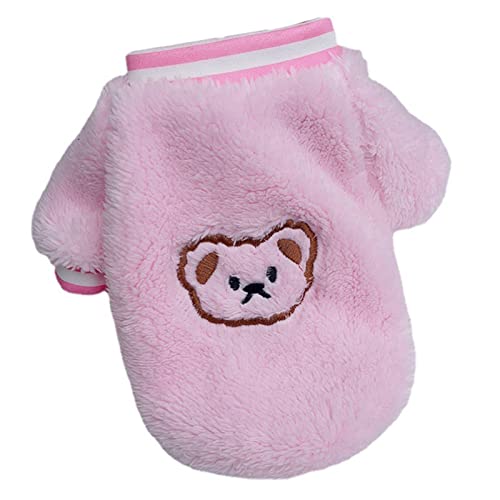 Luojuny Inter-Baumwoll-Haustierweste, Haustiermantel, Bärenstickerei, Korallenfleece, Haustier-Hunde-Sweatshirt, zweibeiniger Mantel, Hündchen, atmungsaktive, weiche Hemden für Welpen, Kätzchen, Luojuny Inter-Baumwoll-Haustierweste, Haustiermantel, Bärenstickerei, Korallenfleece, Haustier-Hunde-Sweatshirt, zweibeiniger Mantel, Hündchen, atmungsaktive, weiche Hemden für Welpen, Kätzchen, von Luojuny