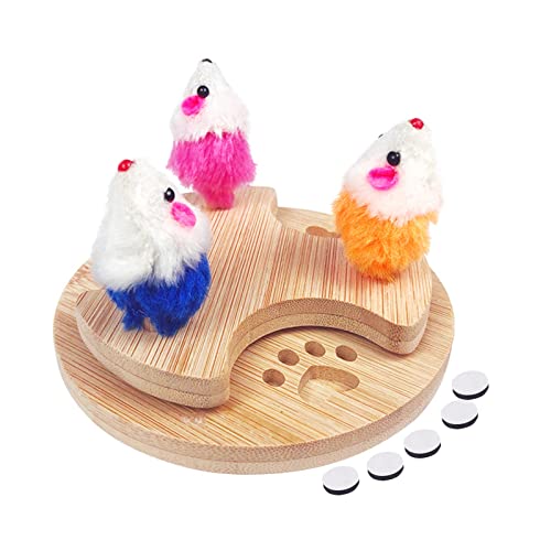 Luojuny Katzen-Drehteller-Spielzeug, bissfest, lindert Langeweile, glatte Oberfläche, Haustier-Brett, Spielzeug, Haustierbedarf, zufällige Farbe Luojuny Katzen-Drehteller-Spielzeug, bissfest, lindert Langeweile, glatte Oberfläche, Haustier-Brett, Spielzeug, Haustierbedarf, zufällige Farbe von Luojuny