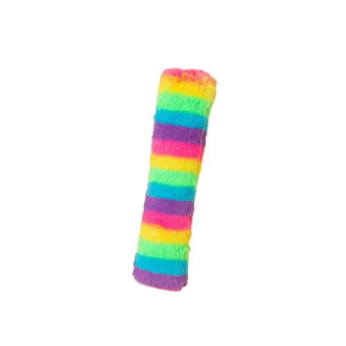 Luojuny Langes, buntes Spielzeug für Katzen, Design Katze mit hellen Farben, interaktive Katzenminze, Zahnreinigung, mehrfarbig von Luojuny