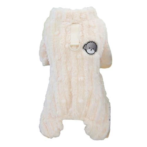 Luojuny Niedlicher Haustier-Overall, einfach anzuziehen, Haustier-Overall, Winter, warm, Korallen-Fleece, Hundeoverall mit Traktionsring, vierbeiniger Pullover, Haustierkleidung, Khaki, Größe S Luojuny Niedlicher Haustier-Overall, einfach anzuziehen, Haustier-Overall, Winter, warm, Korallen-Fleece, Hundeoverall mit Traktionsring, vierbeiniger Pullover, Haustierkleidung, Khaki, Größe S von Luojuny