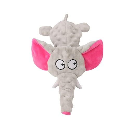 Luojuny Pet Tething Toy Interactive Pet Toy Pet Toy Bissfest Interactive Plush Dog Chew Toy Cartoon Elephant Shape Pet Squeaky Toy Pet Supplies Grey von Luojuny