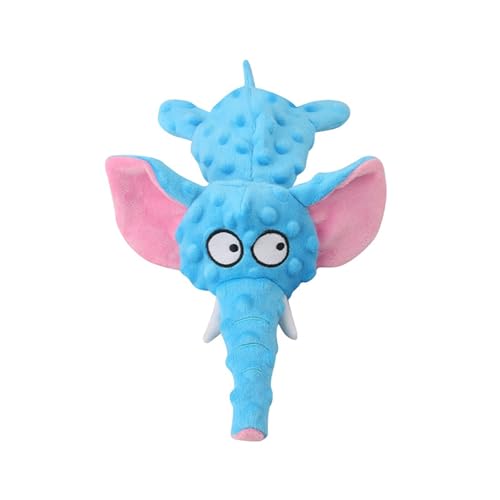 Luojuny Pet Tething Toy Interactive Pet Toy Pet Toy Bissfest Interactive Plush Dog Chew Toy Cartoon Elephant Shape Pet Squeaky Toy Pet Supplies Light Blue von Luojuny