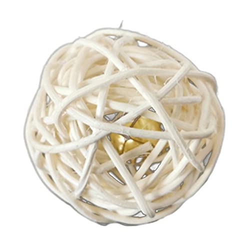 Luojuny Rattan-Ball, leicht, Käfigform, zehn Farben, Katzen-Weidenball, kompatibel mit Outdoor, Beige Luojuny Rattan-Ball, leicht, Käfigform, zehn Farben, Katzen-Weidenball, kompatibel mit Outdoor, Beige von Luojuny