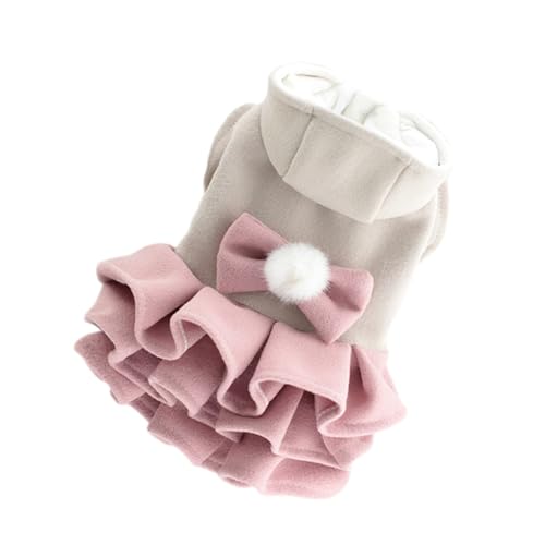 Luojuny Schleifen-Dekoration, Welpenkleid, mehrlagiger Rock, Haustier-Outfit, Katzen- und Hundekleidung mit Fliege, Ball, 2-beinig, leicht zu tragen, Rosa, Größe L Luojuny Schleifen-Dekoration, Welpenkleid, mehrlagiger Rock, Haustier-Outfit, Katzen- und Hundekleidung mit Fliege, Ball, 2-beinig, leicht zu tragen, Rosa, Größe L von Luojuny