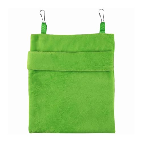Luojuny Simple Style Haustiernest, weicher Schlafsack, gemütliches Bett für Hamster, bequemer Plüschschlaf, kratzfeste Hängematte, Kleintierversteck Winterunterschlupf, Grün Luojuny Simple Style Haustiernest, weicher Schlafsack, gemütliches Bett für Hamster, bequemer Plüschschlaf, kratzfeste Hängematte, Kleintierversteck Winterunterschlupf, Grün von Luojuny